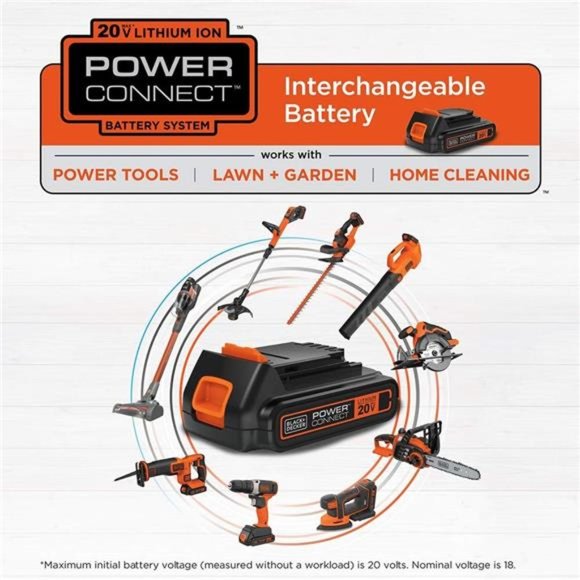BLACK+DECKER 20V MAX* POWERCONNECT 1/4 in. Cordless Impact Driver Kit (BDCI20C) - Picture 6 of 7